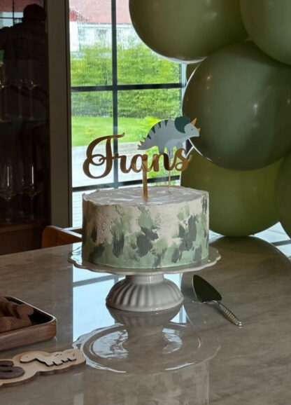Caketopper akryl - Ett valfritt namn/ord - Bild 2