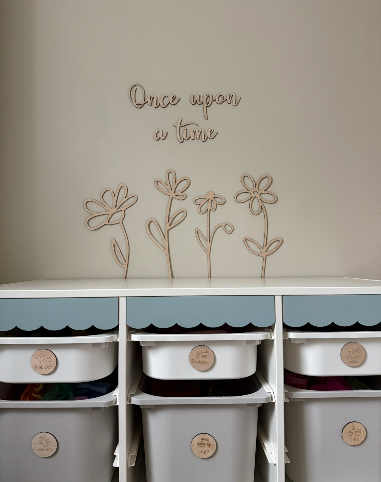 Väggtext - Once upon a time (blommor) - Bild 2