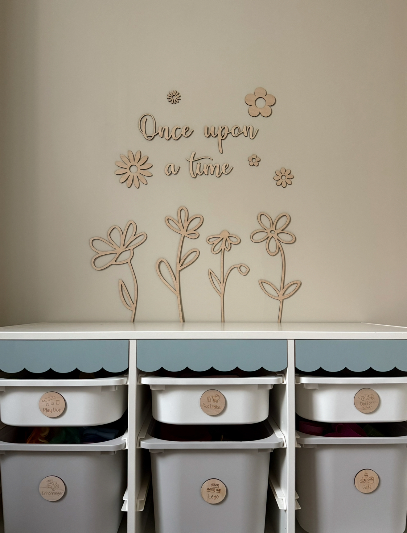 Väggtext - Once upon a time (blommor) - Bild 3