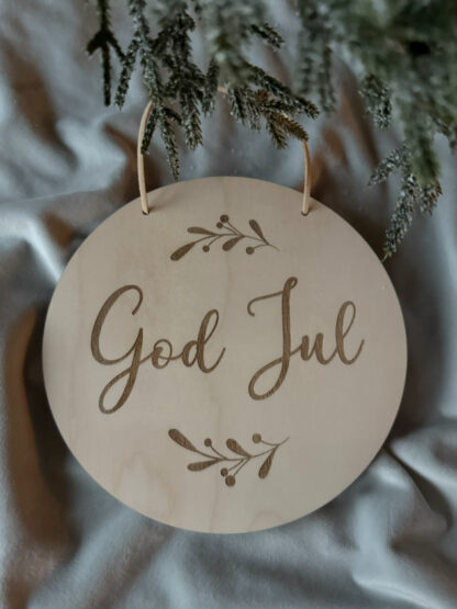 Skylt God Jul - Kvist - Bild 3