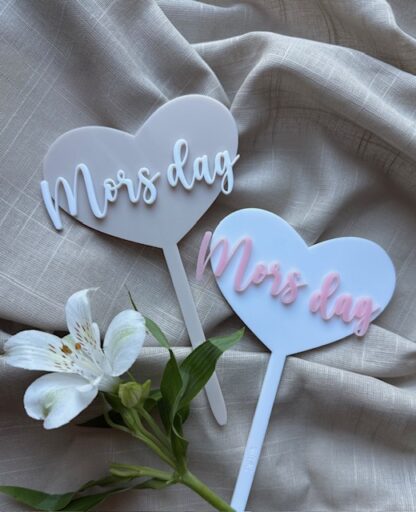 Blomsterpinne - Hjärta 3D-text - Bild 3