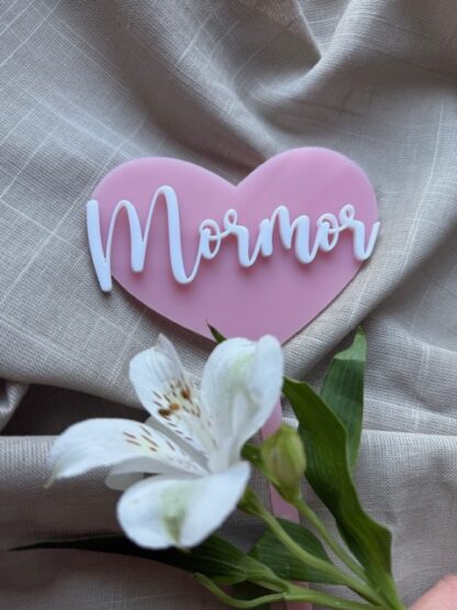 Blomsterpinne - Hjärta 3D-text - Bild 8