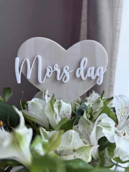 Blomsterpinne - Hjärta 3D-text - Bild 9