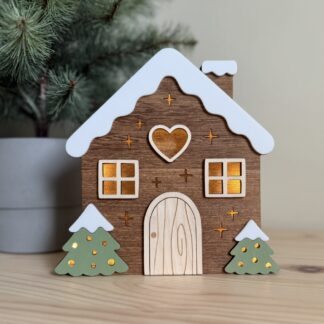 Led-lampa - Pepparkakshus