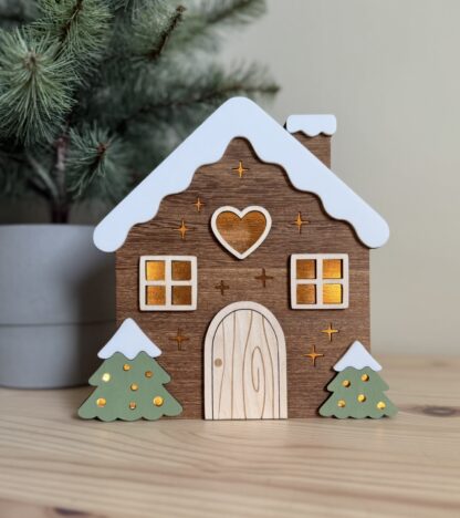 Led-lampa - Pepparkakshus