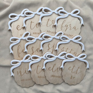 Milstolpekort vågig - Stor Rosett